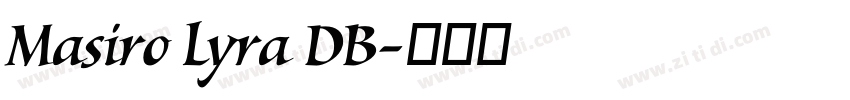 Masiro Lyra DB字体转换